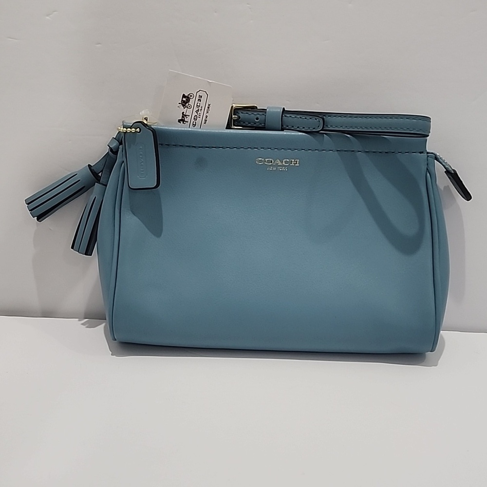 Coach Leather Tassled Wristlet